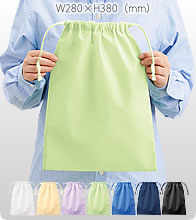  不織布巾着（L）エコバッグ7色で激安いオリジナルエコバッグを作成