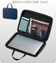 PCケースバッグ（ハードタイプ） 2色でお安いオリジナルエコバッグを作成　「鎧（よろい）」のような安心感を、エコバッグ並みの低コストで