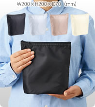 ライトクーラーガゼットマチ付ポーチバッグ 4色でお安いオリジナルエコバッグを作成　「冷たさ」を閉じ込め、「驚き」を配る。 マチが支える安定感と、大量作成で叶える圧倒的な格安プライス