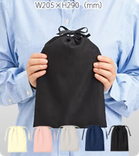 スウェード風巾着バッグ（M）5色で激安いオリジナルエコバッグを作成　指先でふれた瞬間、「あ、これ高いやつだ」と思わせる巾着。なのに、驚くほど安い。