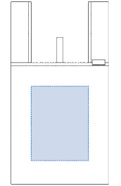 デイリーエコバッグ 5色のシルク印刷可能範囲