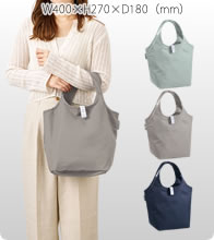 セルフレジで使いやすいコンパクトクーラーミニマルシェバッグ 3色でお安いオリジナルエコバッグを作成