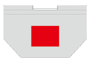 ポータブルラージ2WAY巾着トートのシルク印刷可能範囲