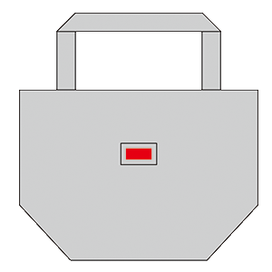 メッシュトートバッグのシルク印刷可能範囲