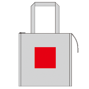 保冷温スクエアバッグのシルク印刷可能範囲