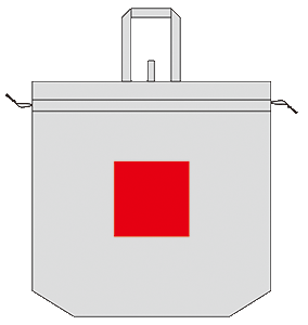 ソフト再生PET2WAY巾着トートのシルク印刷可能範囲